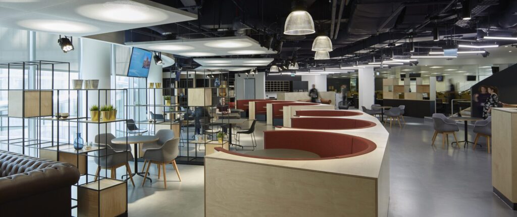 ITV, Waterhouse Square, completed interior