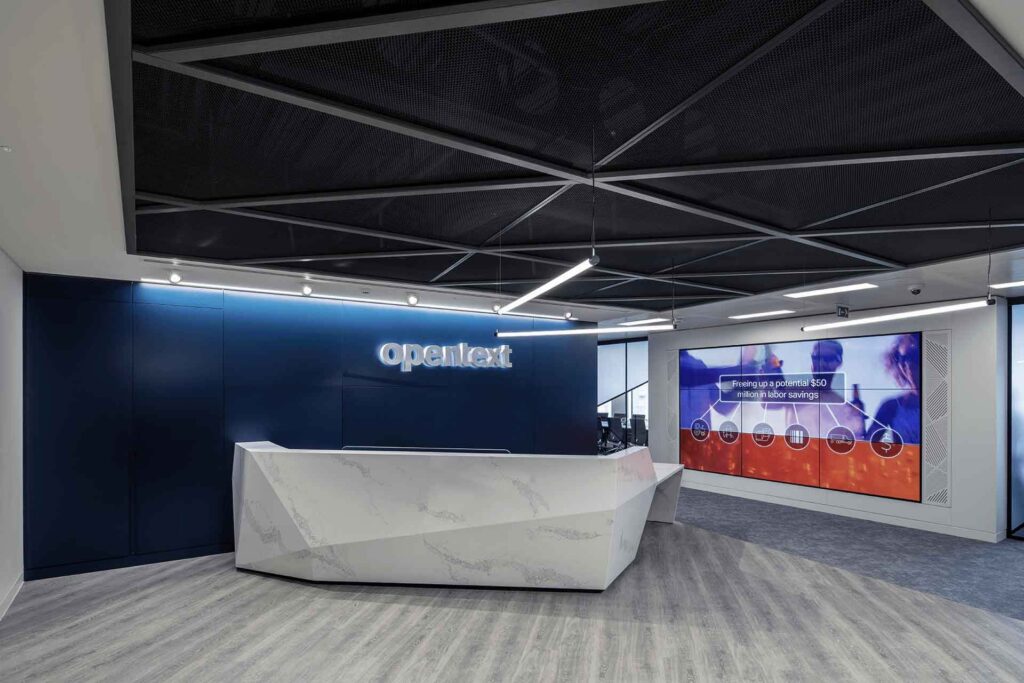 OpenText, Cannon Street, completed interior