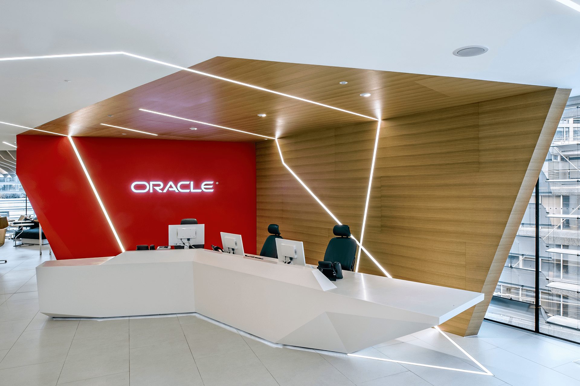 Oracle office, interior photograph
