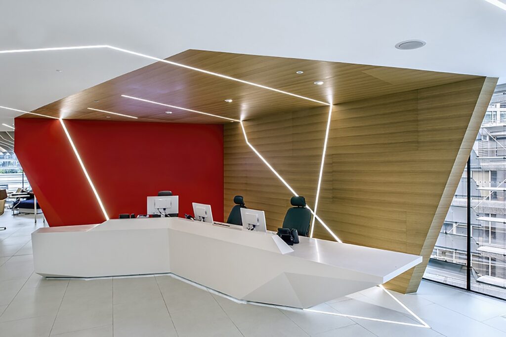 Oracle office, completed interior