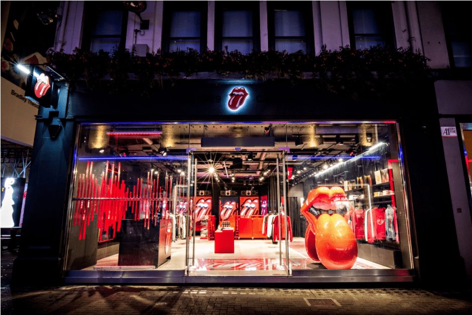 RS No.9 Carnaby, The Rolling Stones store, interior photograph
