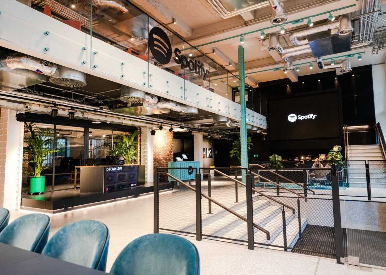 Spotify, Adelphi Building, interior photograph