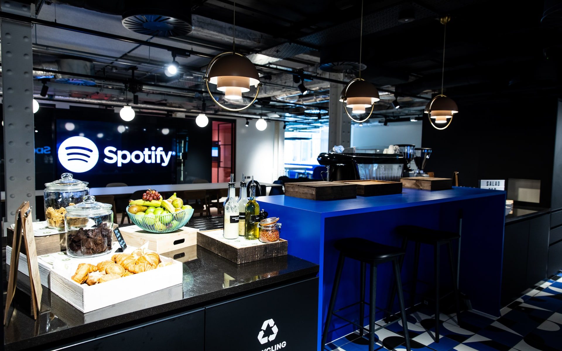 Spotify, Adelphi Building, interior photograph