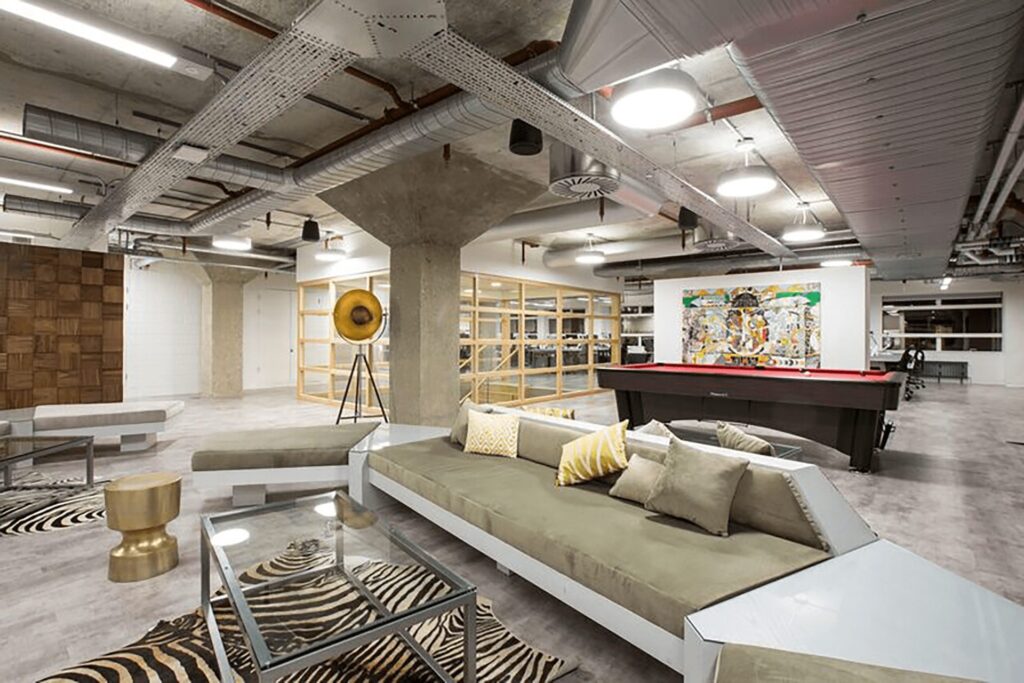 The Bower Building, Farfetch, completed interior