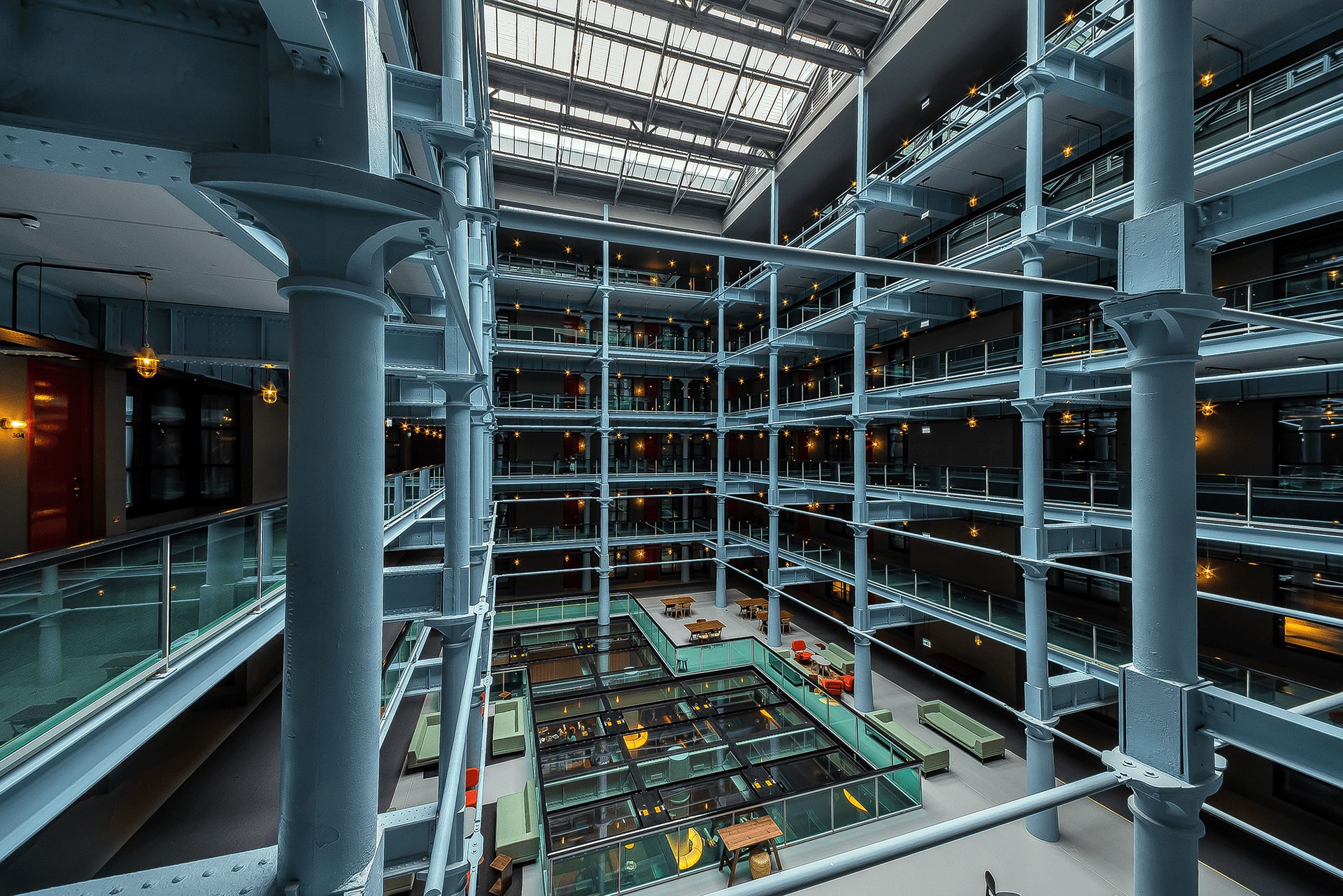 The Place, London Warehouse, Manchester, interior photograph