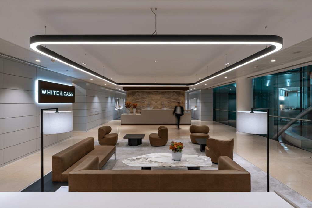 White & Case, completed interior